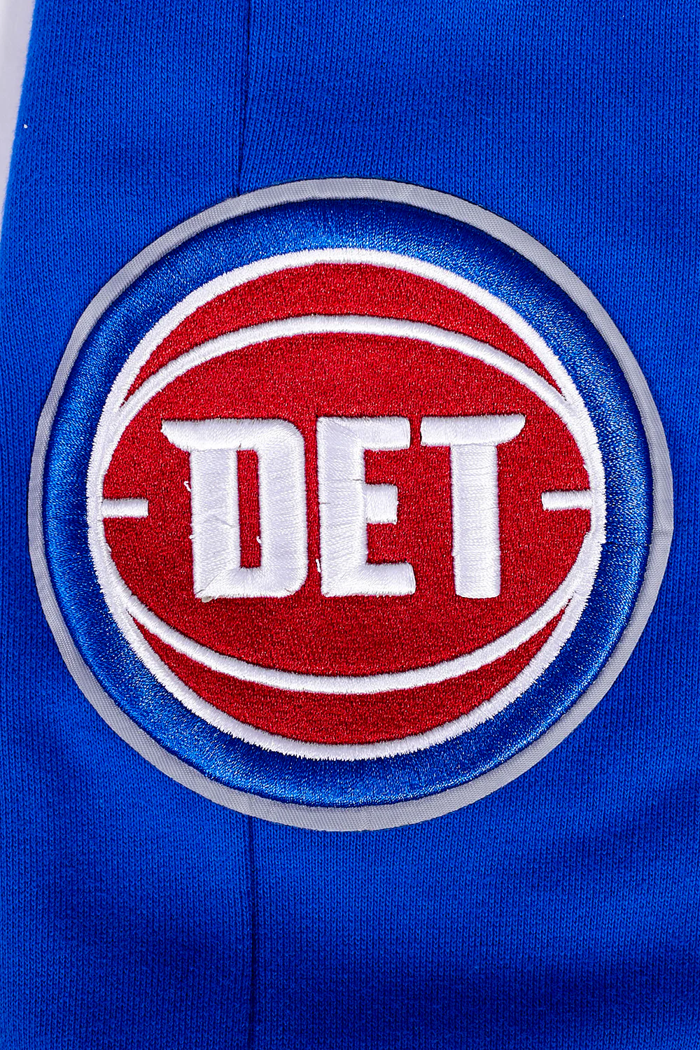 NBA DETROIT PISTONS SCRIPT TAIL MEN'S RIB FLEECE SWEATPANT (ROYAL BLUE/RED) - Image 5