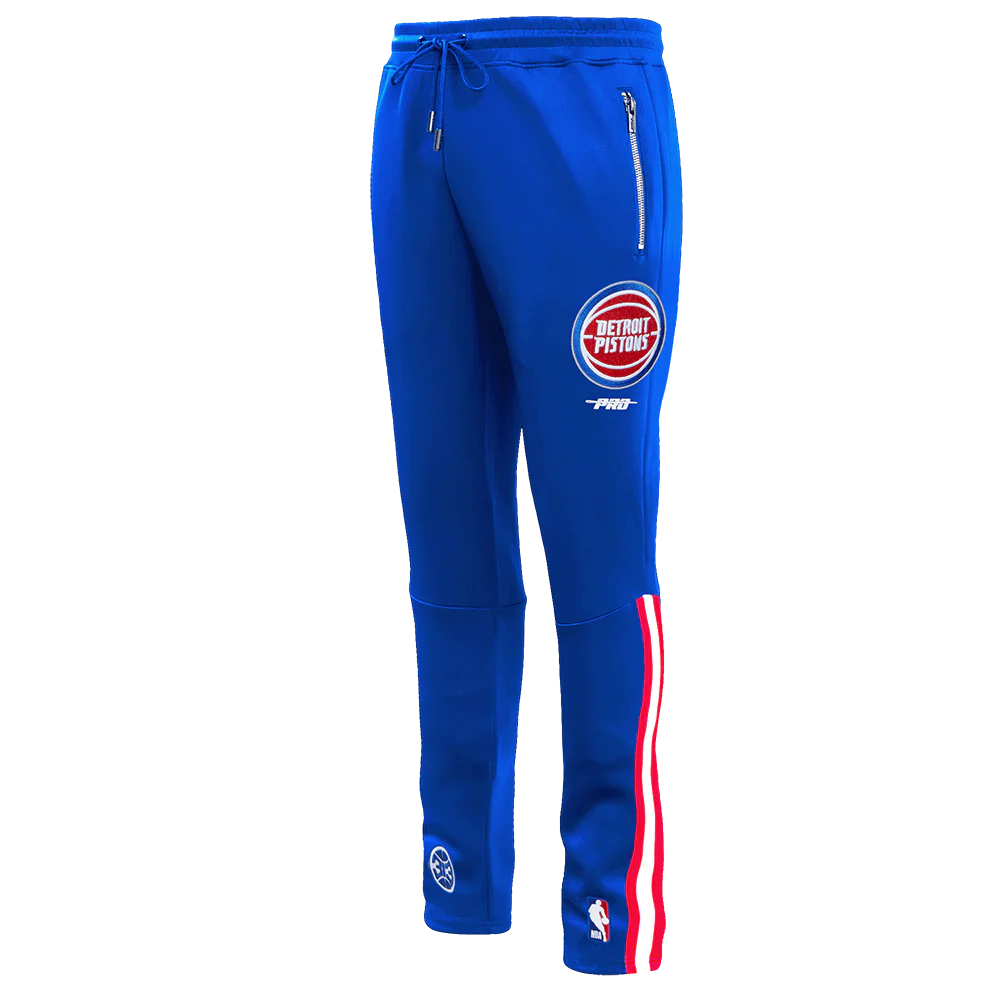 NBA DETROIT PISTONS CLASSIC MEN'S DK TRACK PANT (ROYAL BLUE/RED)