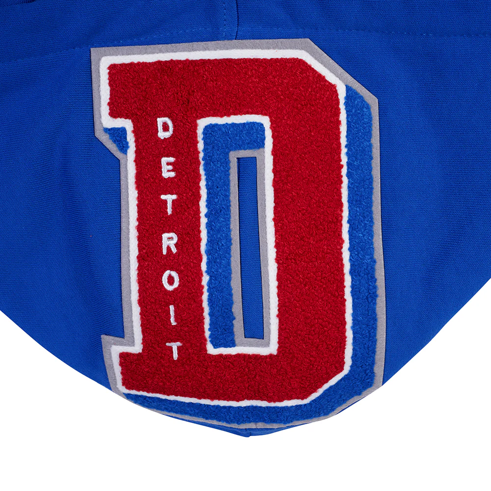 NBA DETROIT PISTONS MASHUP MEN'S RIB PULLOVER HOODIE (ROYAL BLUE/RED) - Image 8