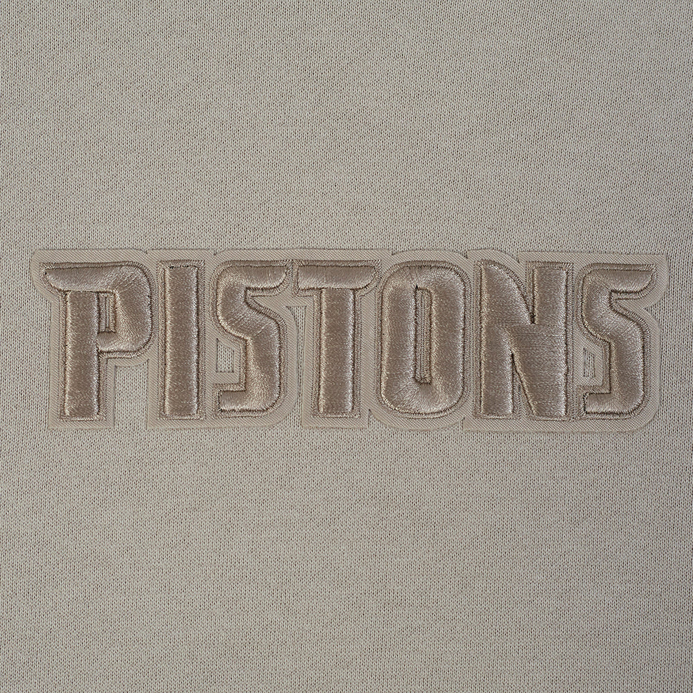 NBA DETROIT PISTONS WINGSPAN MEN'S DROP SHOULDER FLEECE PULLOVER HOODIE (TAUPE) - Image 10