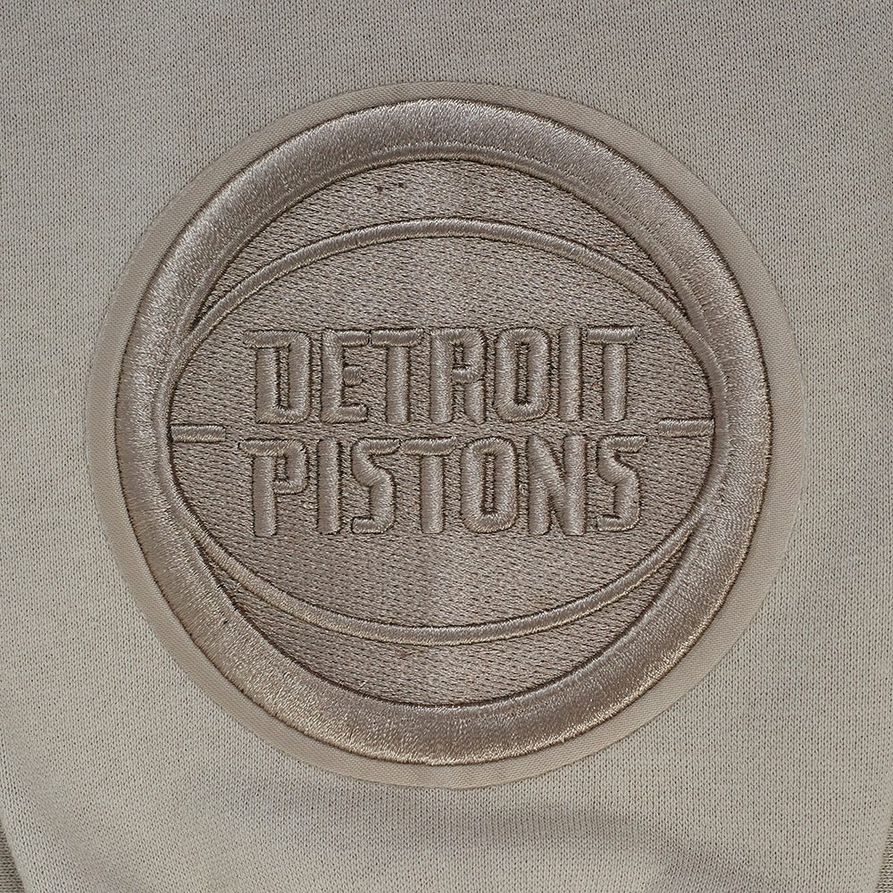 NBA DETROIT PISTONS WINGSPAN MEN'S DROP SHOULDER FLEECE PULLOVER HOODIE (TAUPE) - Image 9