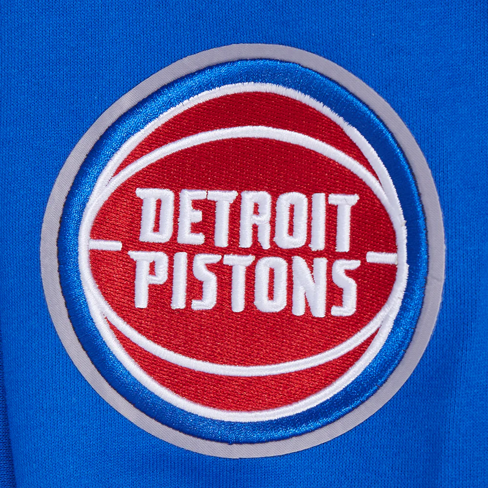 NBA DETROIT PISTONS WINGSPAN MEN'S DROP SHOULDER FLEECE CREWNECK (ROYAL BLUE) - Image 8