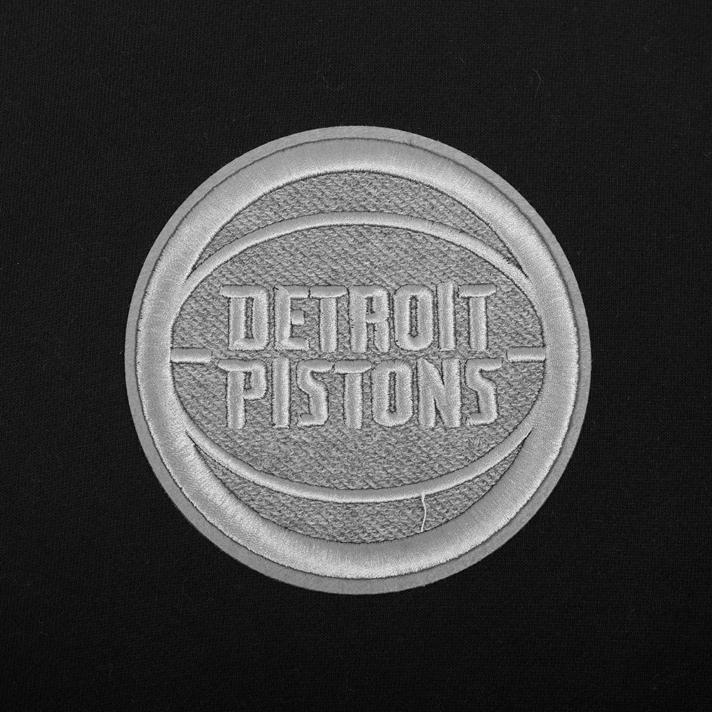 NBA DETROIT PISTONS REVERSE FRENCH TERRY MEN'S DROP SHOULDER FLC PO (BLACK) - Image 5