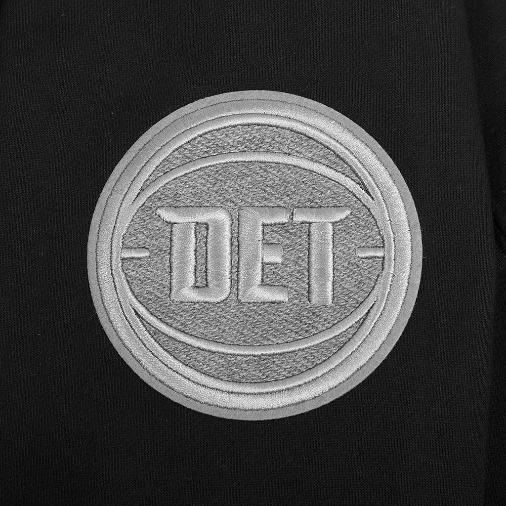 NBA DETROIT PISTONS REVERSE FRENCH TERRY MEN'S DROP SHOULDER FLC PO (BLACK) - Image 6