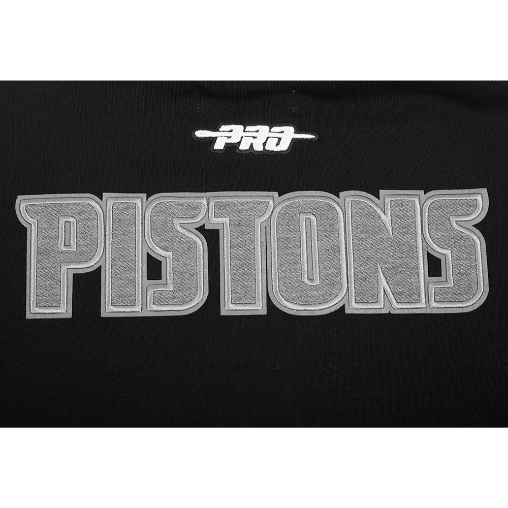 NBA DETROIT PISTONS REVERSE FRENCH TERRY MEN'S DROP SHOULDER FLC PO (BLACK) - Image 8