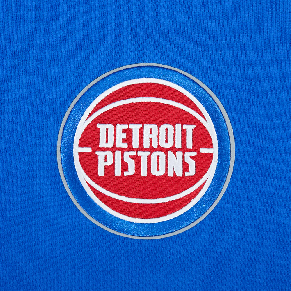 NBA DETROIT PISTONS LIVING LARGE MEN'S DROP SHOULDER FLC PO HOODIE (ROYAL BLUE) - Image 6