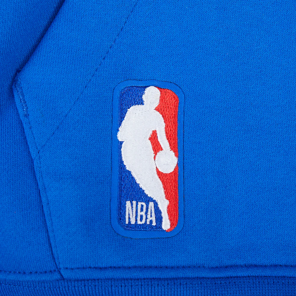 NBA DETROIT PISTONS LIVING LARGE MEN'S DROP SHOULDER FLC PO HOODIE (ROYAL BLUE) - Image 7