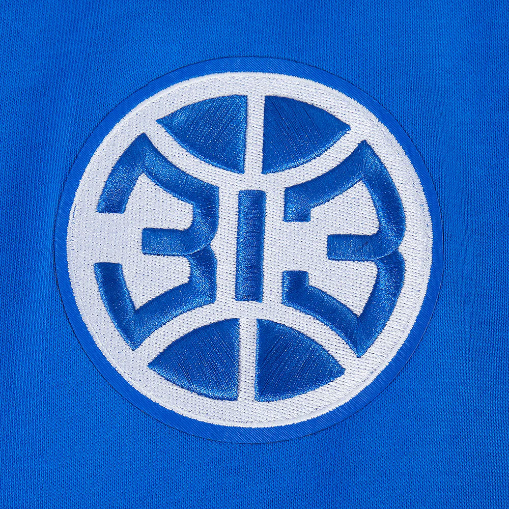 NBA DETROIT PISTONS CITY ARCH MEN'S FLC 1/4 ZIP (ROYAL BLUE) - Image 5