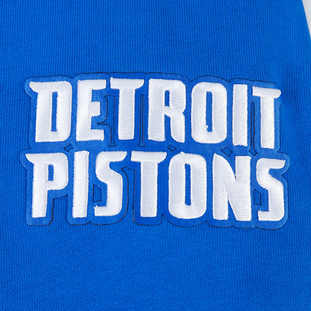 NBA DETROIT PISTONS CITY ARCH MEN'S FLC 1/4 ZIP (ROYAL BLUE) - Image 6