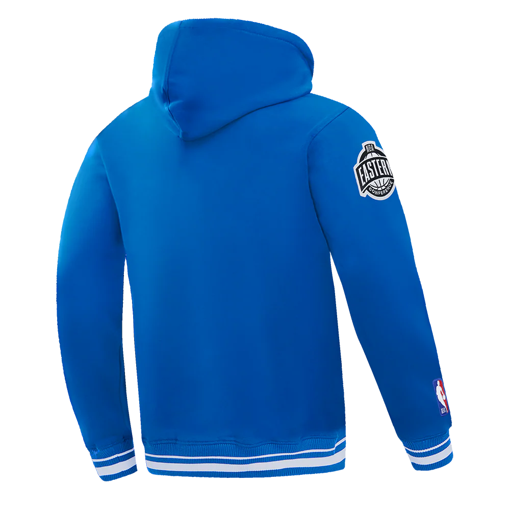 NBA DETROIT PISTONS LETTERMAN MEN'S PULL OVER HOODIE (ROYAL BLUE) - Image 4