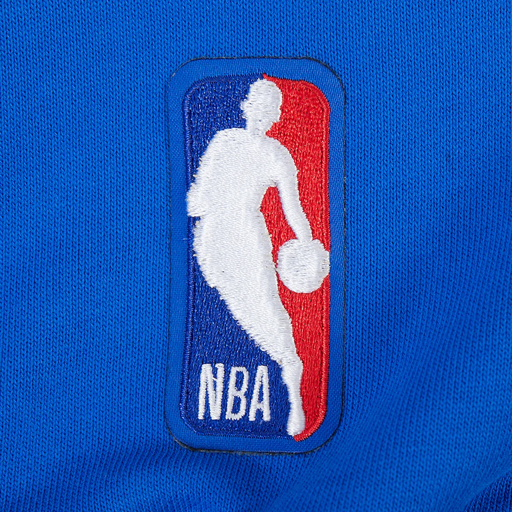 NBA DETROIT PISTONS LETTERMAN MEN'S PULL OVER HOODIE (ROYAL BLUE) - Image 9