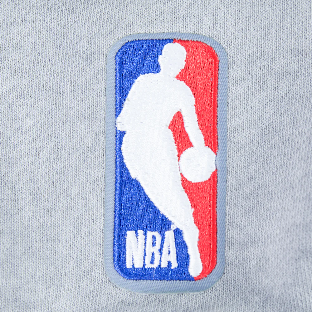 NBA DETROIT PISTONS FIRST TEAM MEN'S PULL OVER HOODIE (WASHED GREY) - Image 10