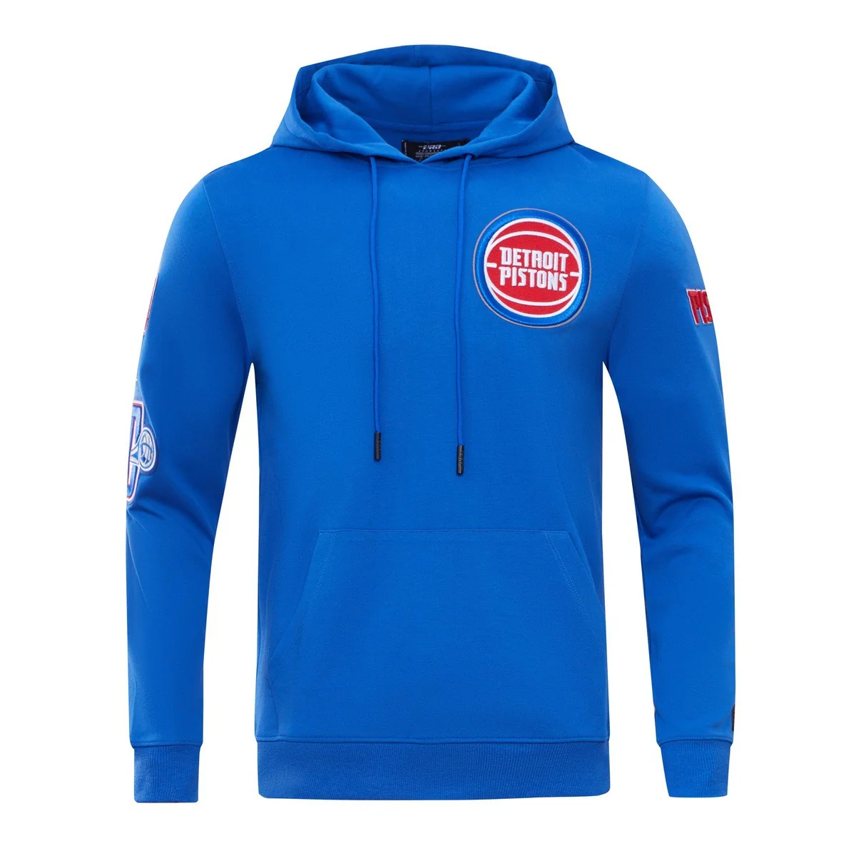 NBA DETROIT PISTONS CLASSIC CHENILLE MEN'S PULLOVER HOODIE (ROYAL BLUE)