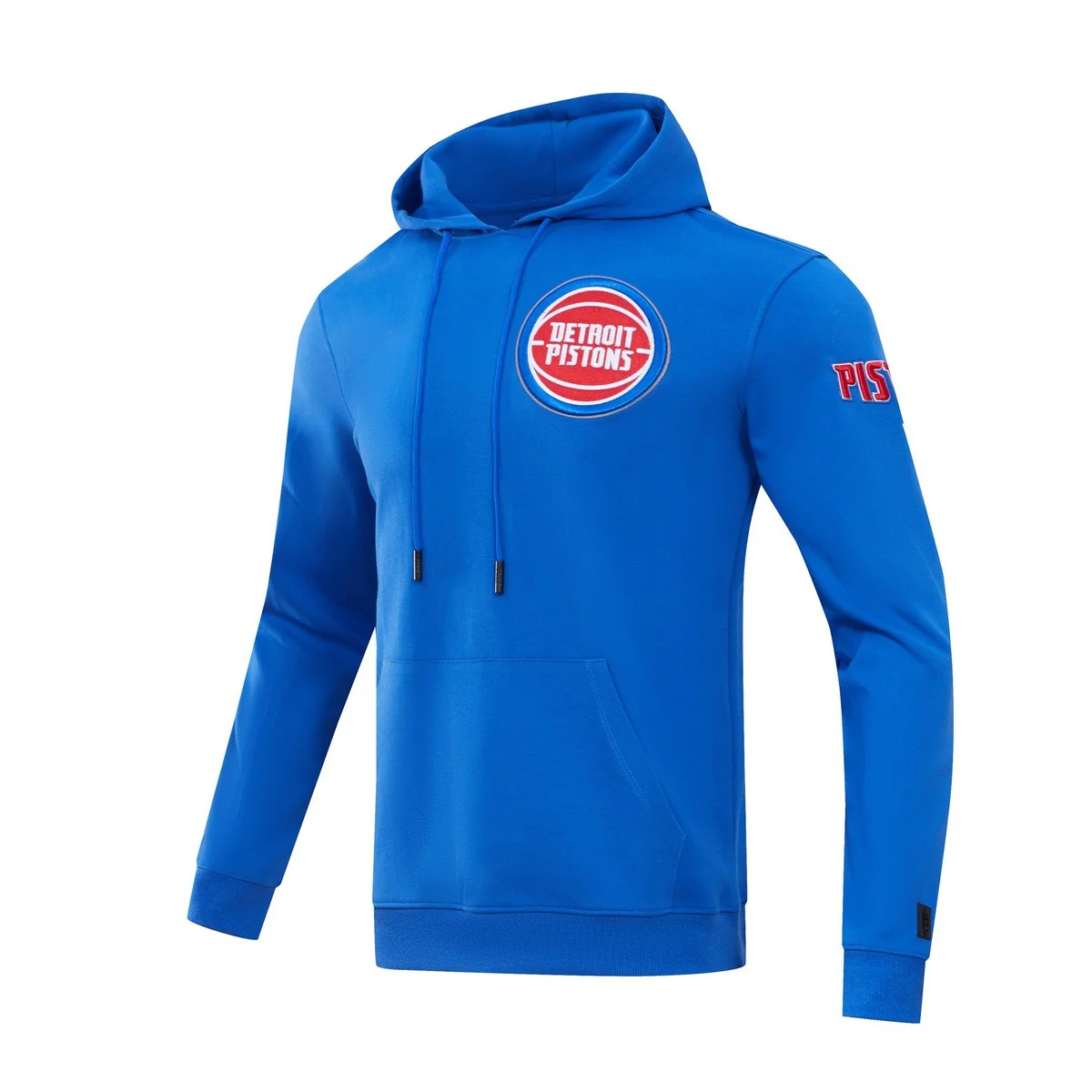NBA DETROIT PISTONS CLASSIC CHENILLE MEN'S PULLOVER HOODIE (ROYAL BLUE) - Image 2
