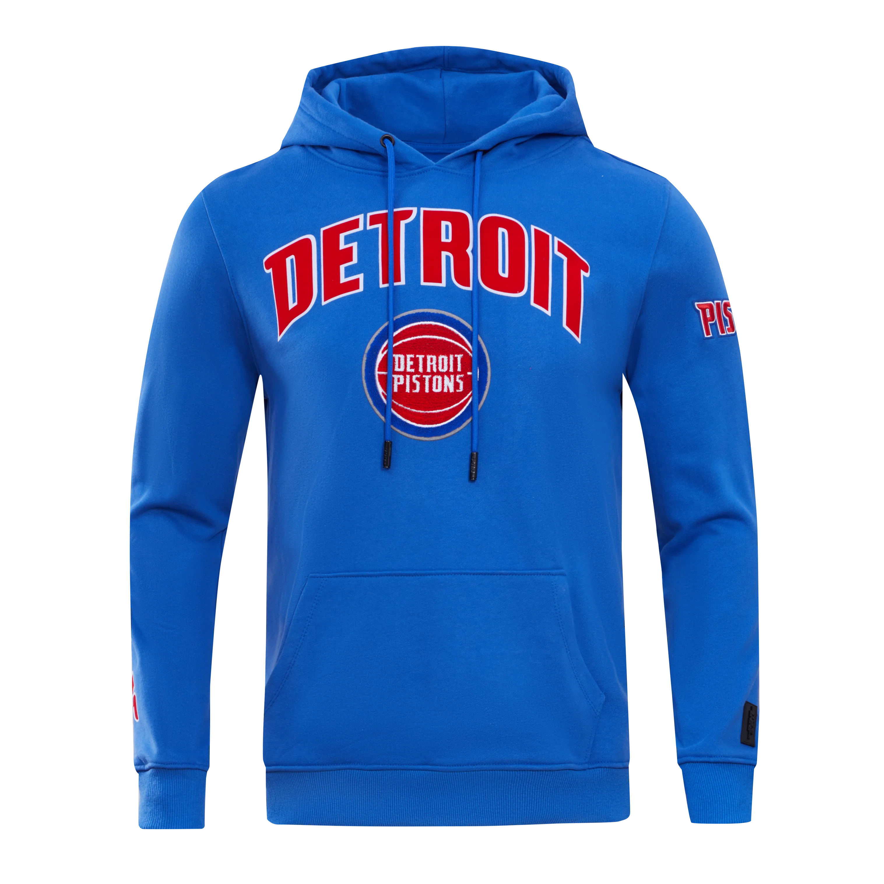 NBA DETROIT PISTONS CLASSIC BRISTLE MEN'S PULL OVER HOODIE (ROYAL BLUE) - Image 8