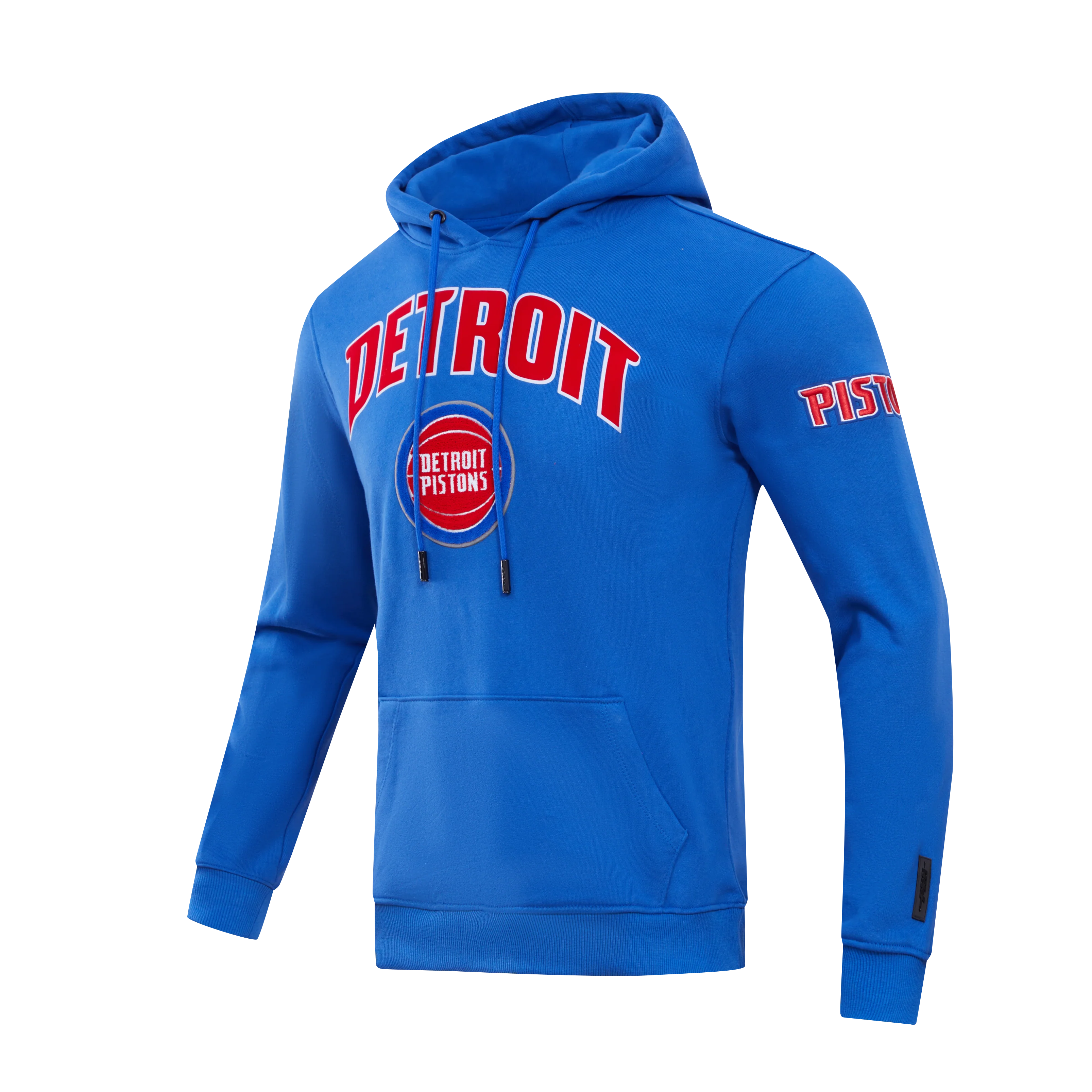 NBA DETROIT PISTONS CLASSIC BRISTLE MEN'S PULL OVER HOODIE (ROYAL BLUE) - Image 9