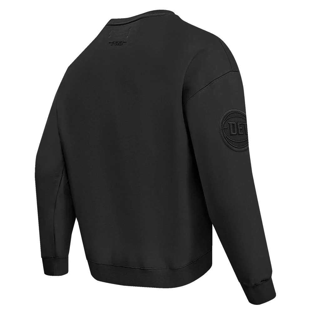 NBA DETROIT PISTONS NEUTRAL DROP SHOULDER MEN'S CREWNECK (BLACK) - Image 5