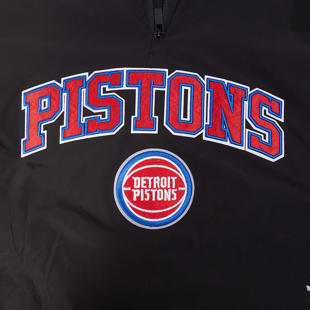 NBA DETROIT PISTONS PRE GAME MEN'S JACKET (BLACK) - Image 10
