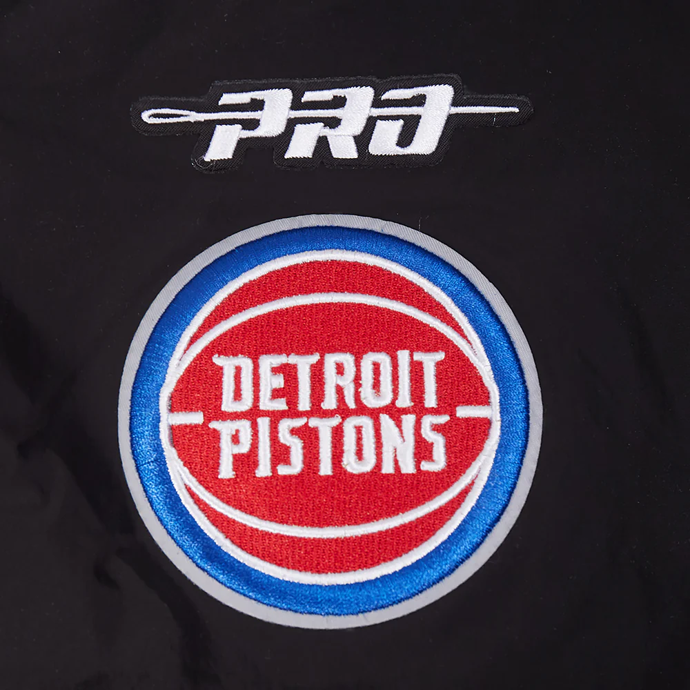 NBA DETROIT PISTONS PRE GAME MEN'S JACKET (BLACK) - Image 11