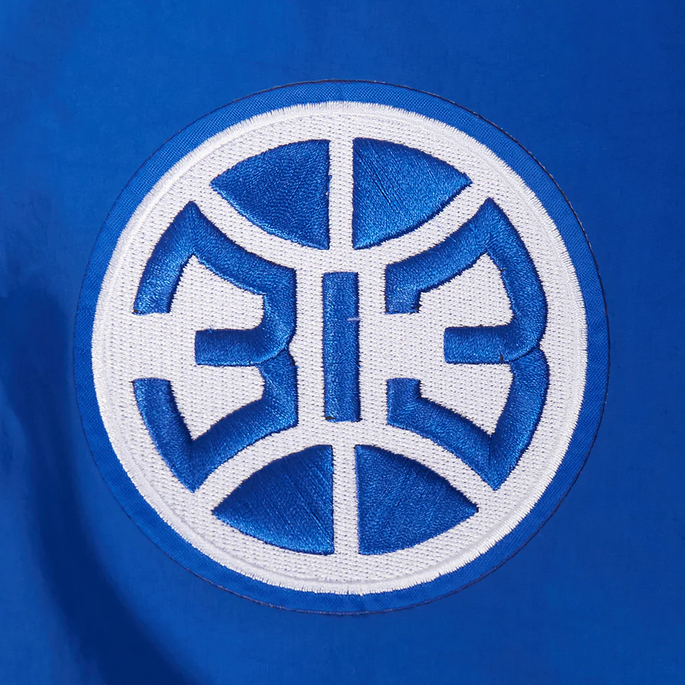 NBA DETROIT PISTONS PRE GAME MEN'S JACKET (ROYAL BLUE) - Image 6