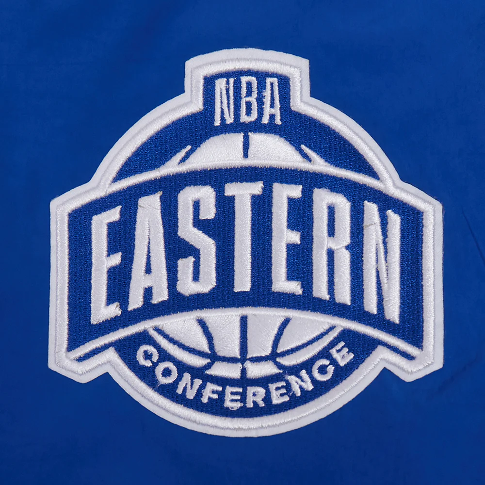 NBA DETROIT PISTONS PRE GAME MEN'S JACKET (ROYAL BLUE) - Image 7
