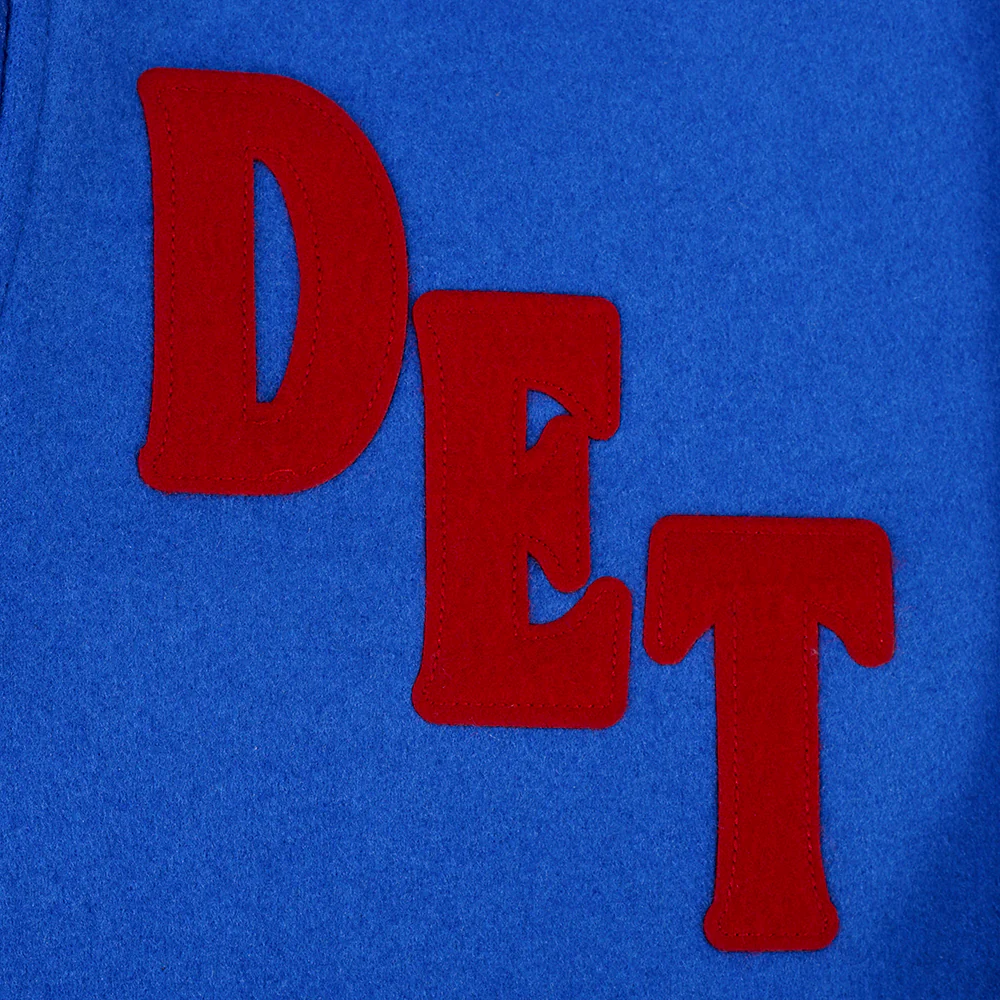 NBA DETROIT PISTONS FIRST TEAM MEN'S VARSITY JACKET (ROYAL BLUE) - Image 6