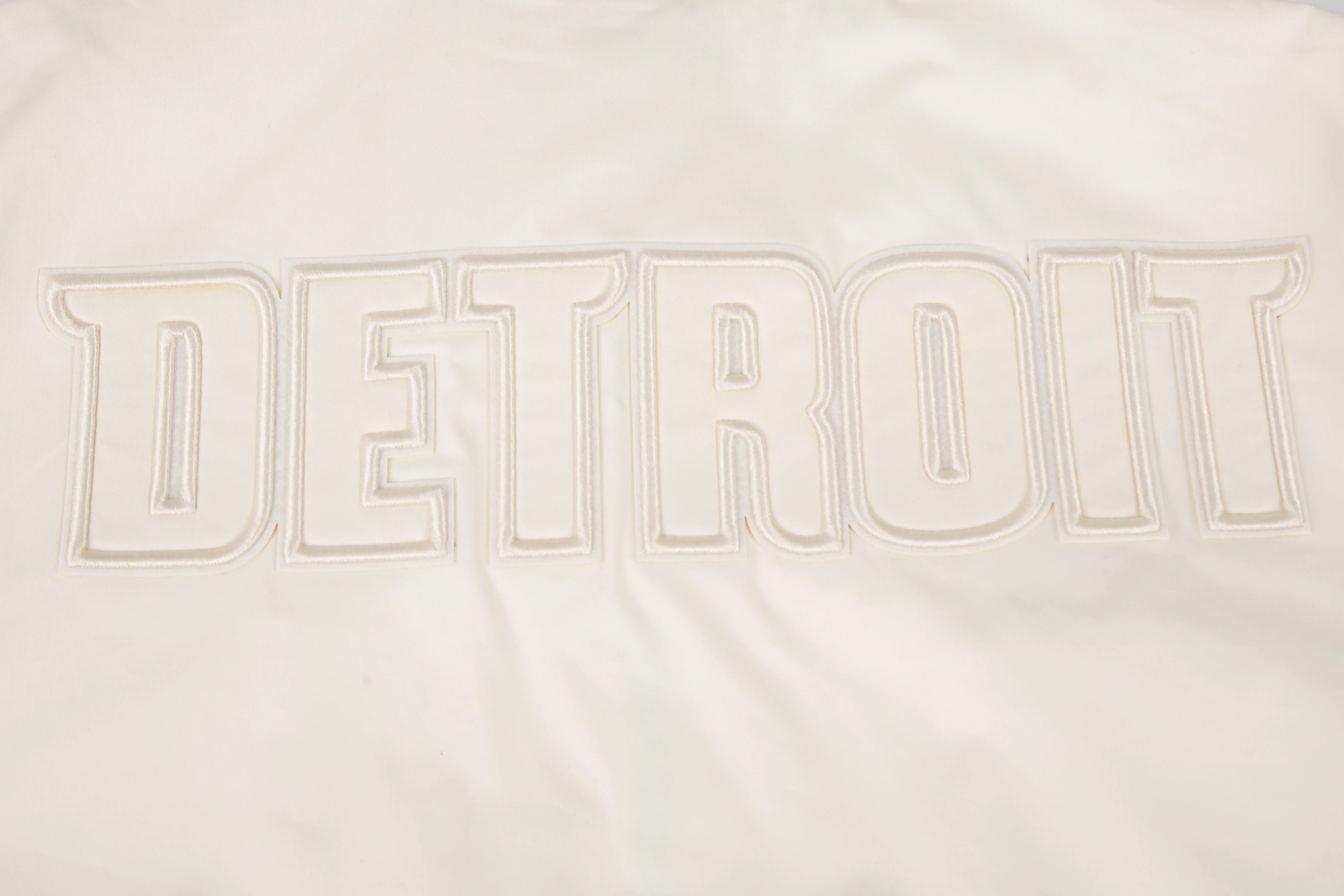 NBA DETROIT PISTONS NEUTRAL MEN'S TWILL JACKET (EGGSHELL) - Image 6