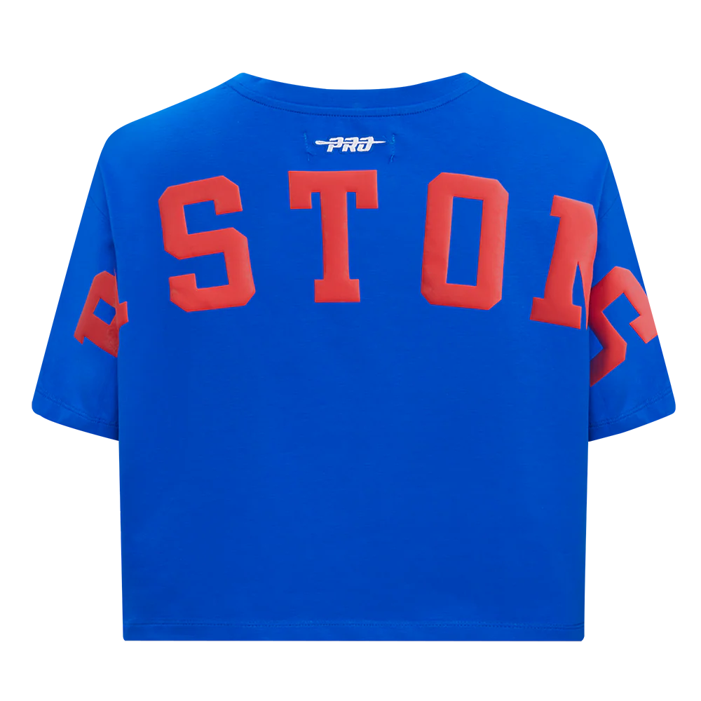 NBA DETROIT PISTONS WINGSPAN WOMEN'S SJ BOXY TEE (ROYAL BLUE) - Image 5