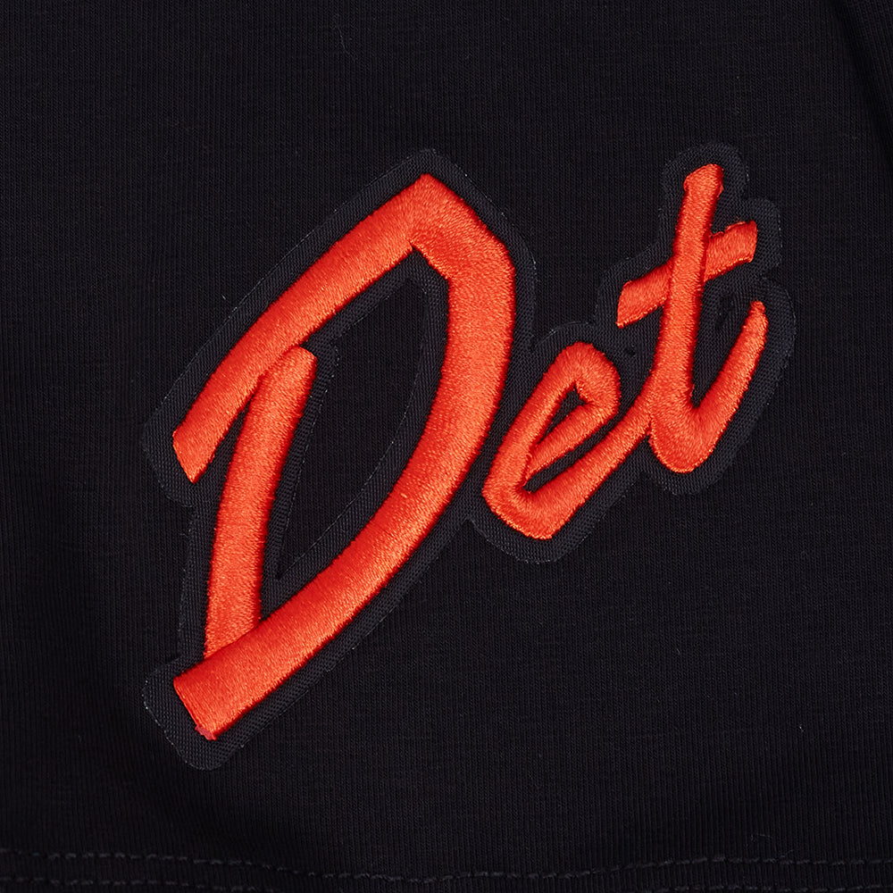 NBA DETROIT PISTONS CITY EDITION 24-25 WOMEN'S SINGLE JERSEY BOXY TEE (BLACK) - Image 5
