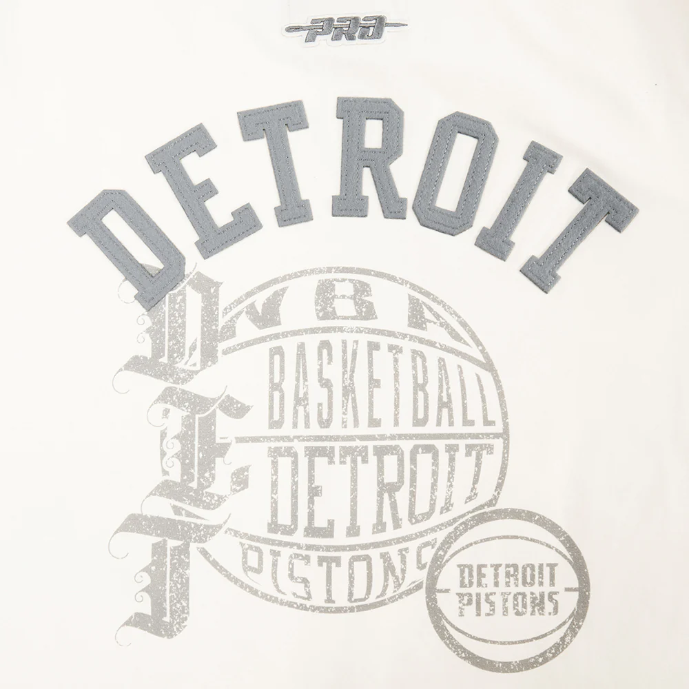 NBA DETROIT PISTONS STREET TEAM WOMEN'S SJ SLIM FIT TEE (EGGSHELL) - Image 6