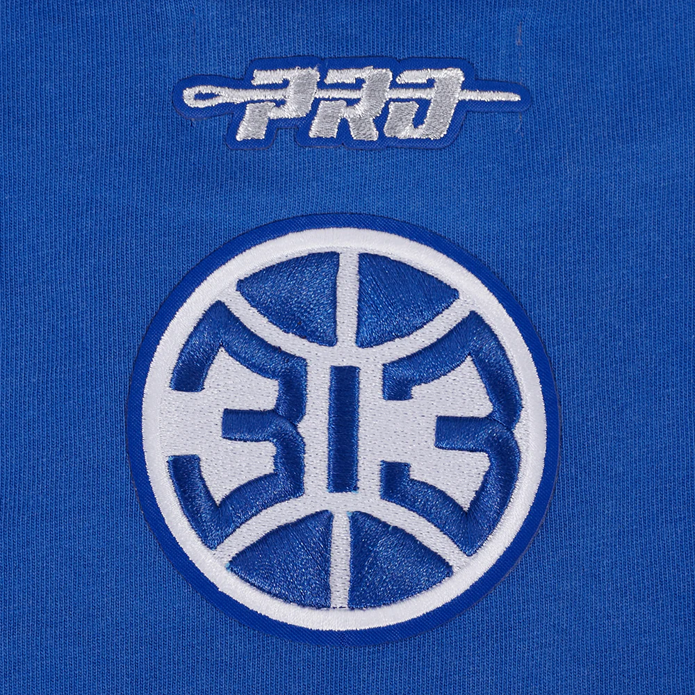 NBA DETROIT PISTONS TEAM CRYSTALLINE WOMEN'S S/S BOXY TEE (WASHED ROYAL BLUE) - Image 10