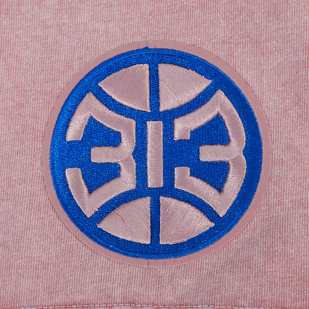 NBA DETROIT PISTONS WASHED JEWELS WOMEN'S S/S BOXY TEE (WASHED MAUVE) - Image 6