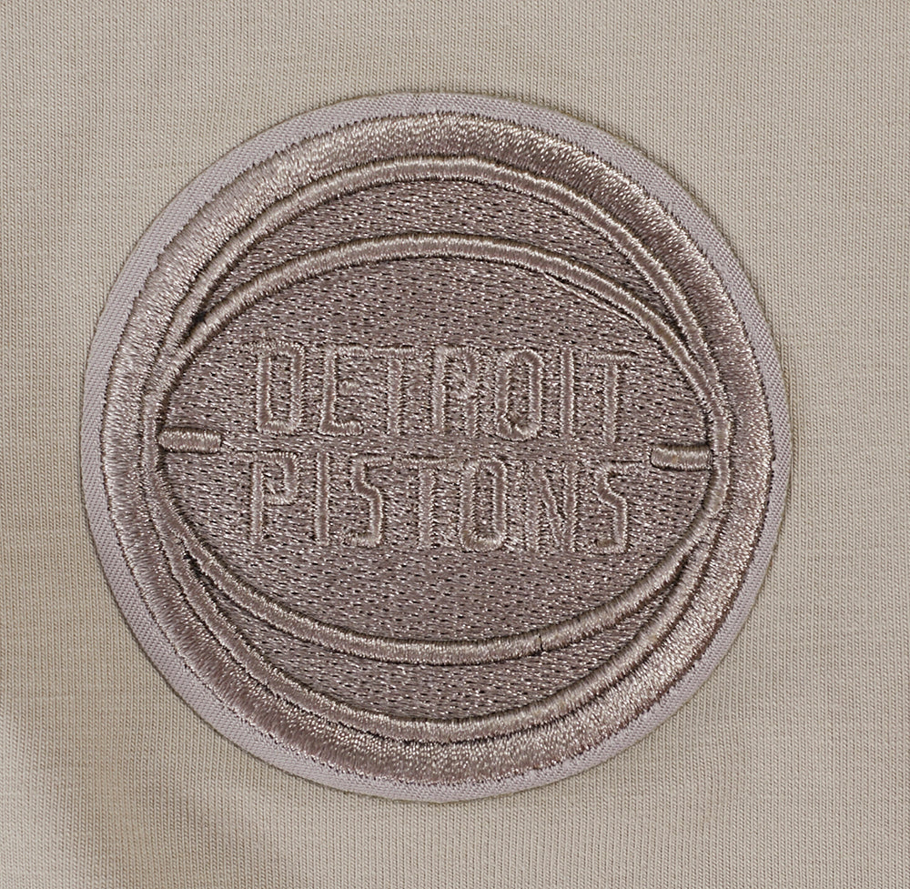 NBA DETROIT PISTONS NEUTRAL WOMEN'S BOXY TEE (TAUPE) - Image 7