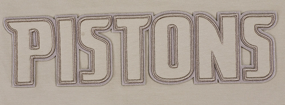 NBA DETROIT PISTONS NEUTRAL WOMEN'S BOXY TEE (TAUPE) - Image 8