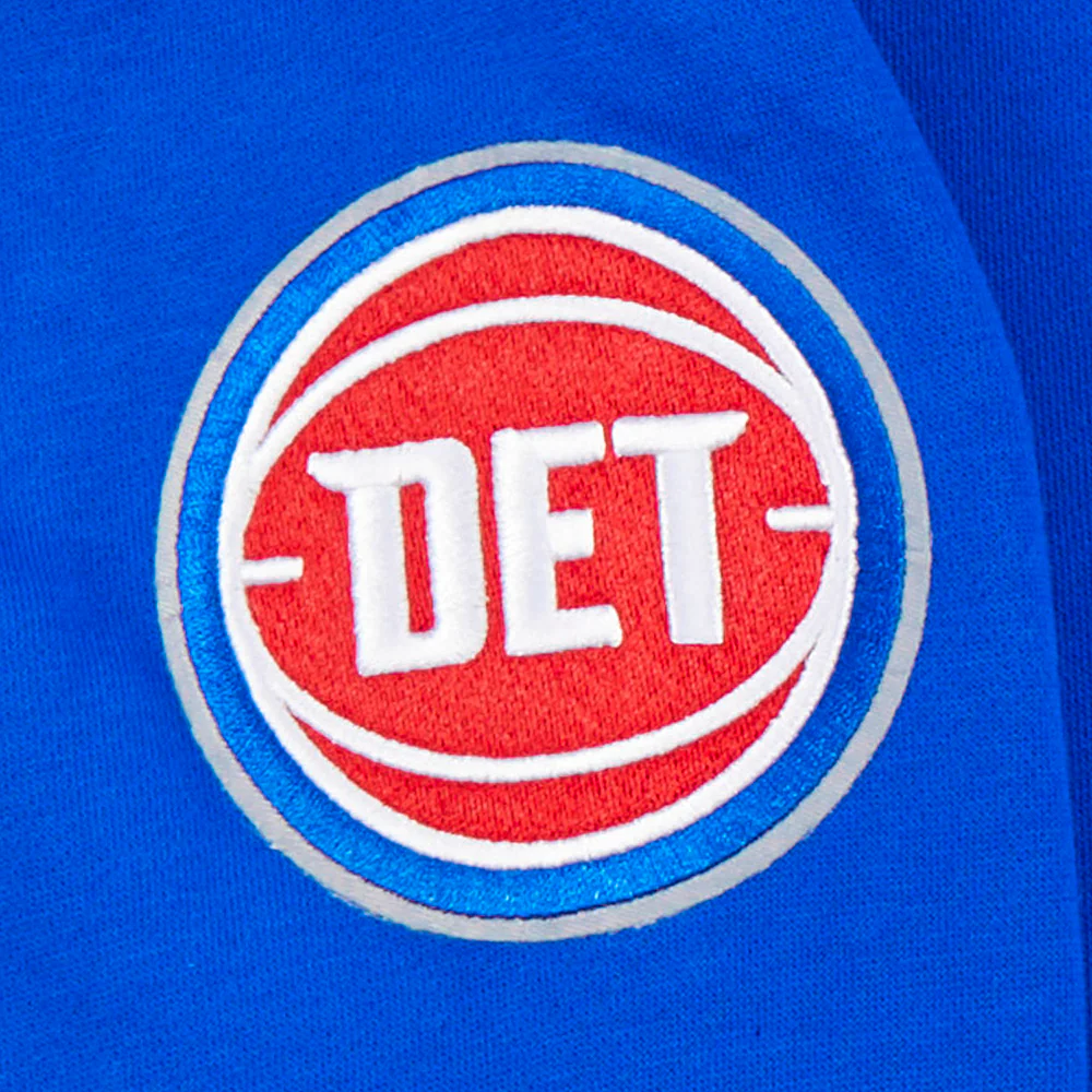 NBA DETROIT PISTONS CLASSIC BIG BOYS FLEECE PULLOVER HOODIE (ROYAL BLUE) - Image 3