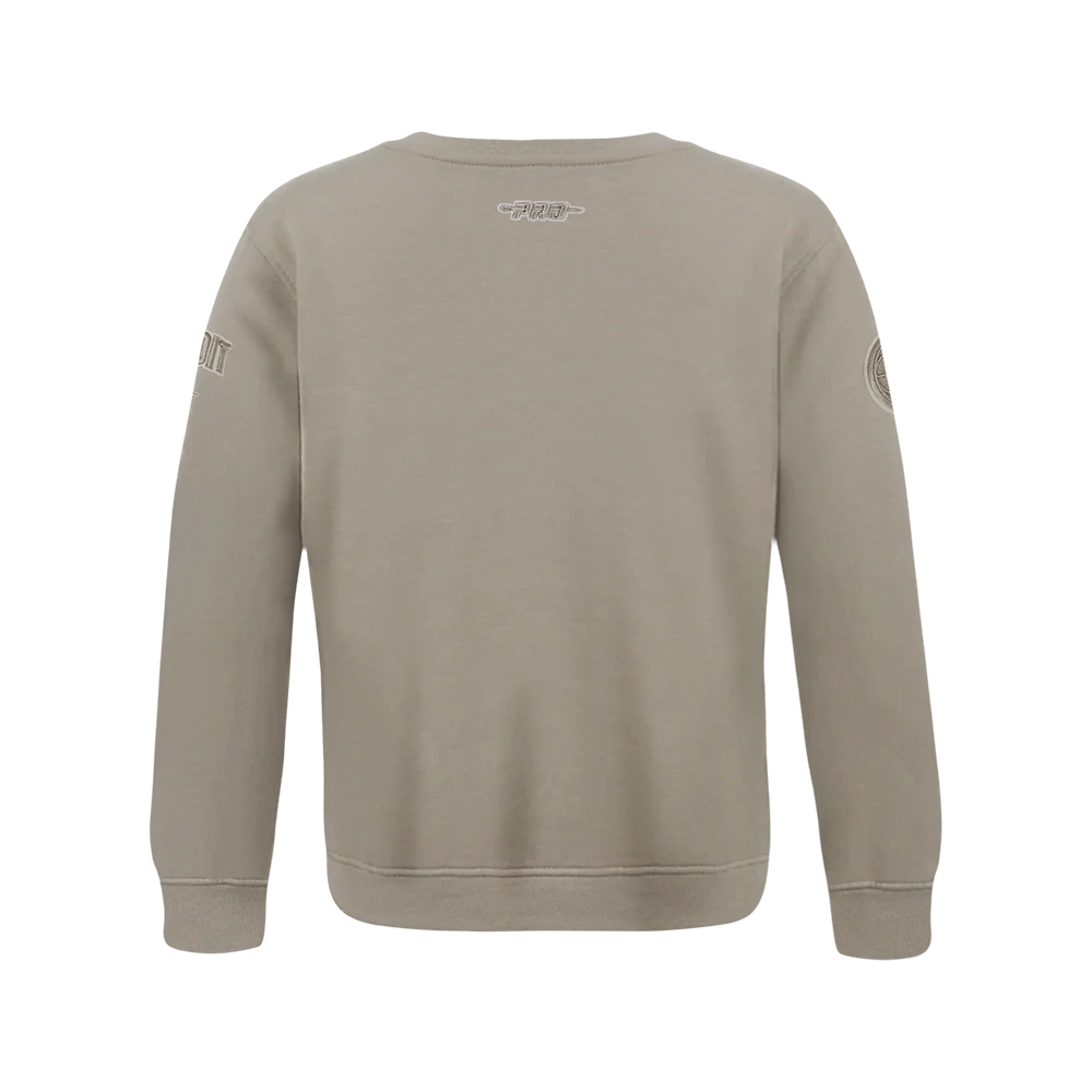 NBA DETROIT PISTONS NEUTRAL BIG BOYS FLC CREWNECK (TAUPE) - Image 3