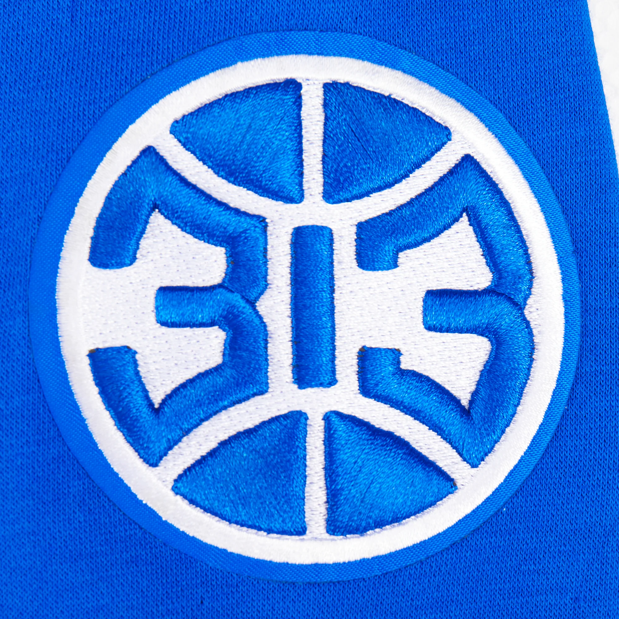 NBA DETROIT PISTONS RETRO CLASSIC BIG BOYS RIB FLEECE PULLOVER HOODIE (ROYAL BLUE/RED) - Image 4