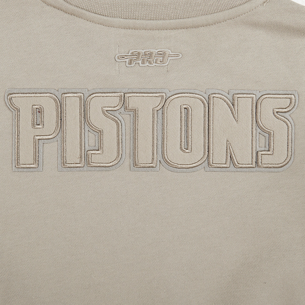 NBA DETROIT PISTONS NEUTRAL BIG GIRLS FLC CREWNECK (TAUPE) - Image 5