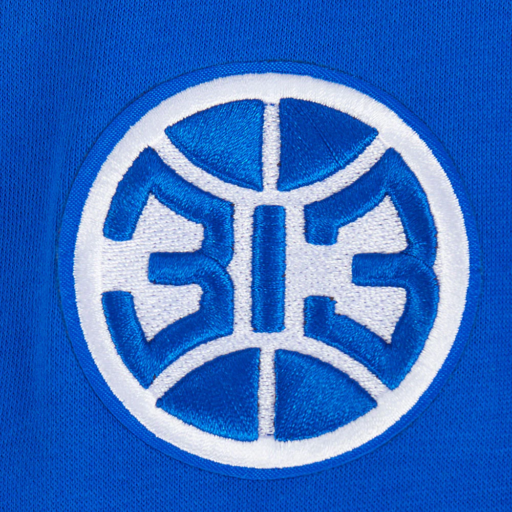 NBA DETROIT PISTONS RETRO CLASSIC BIG GIRL'S RIB FLC PO HOODIE (ROYAL BLUE/RED) - Image 7