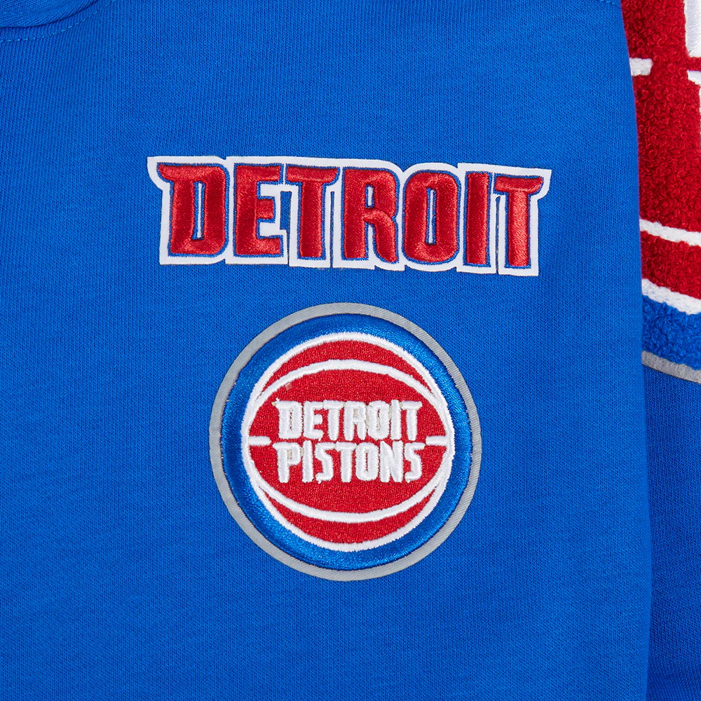 NBA DETROIT PISTONS MASHUP WOMEN'S RIB CREWNECK (ROYAL BLUE/RED) - Image 8