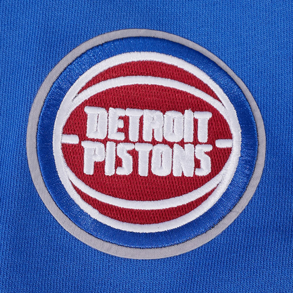 NBA DETROIT PISTONS TEAM CRYSTALLINE WOMEN'S CREWNECK SWEATSHIRT (WASHED ROYAL BLUE) - Image 5