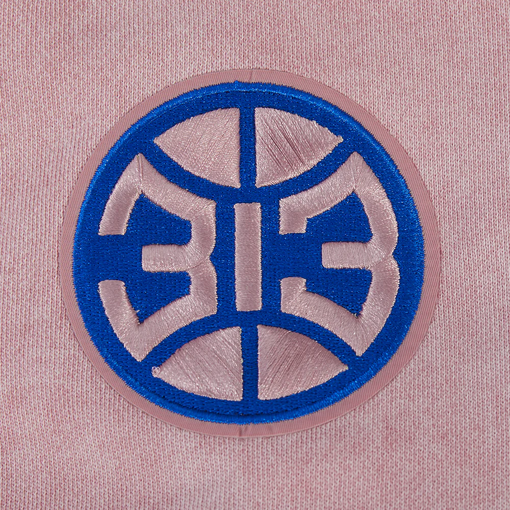 NBA DETROIT PISTONS WASHED JEWELS WOMEN'S CREWNECK SWEATSHIRT (WASHED MAUVE) - Image 7