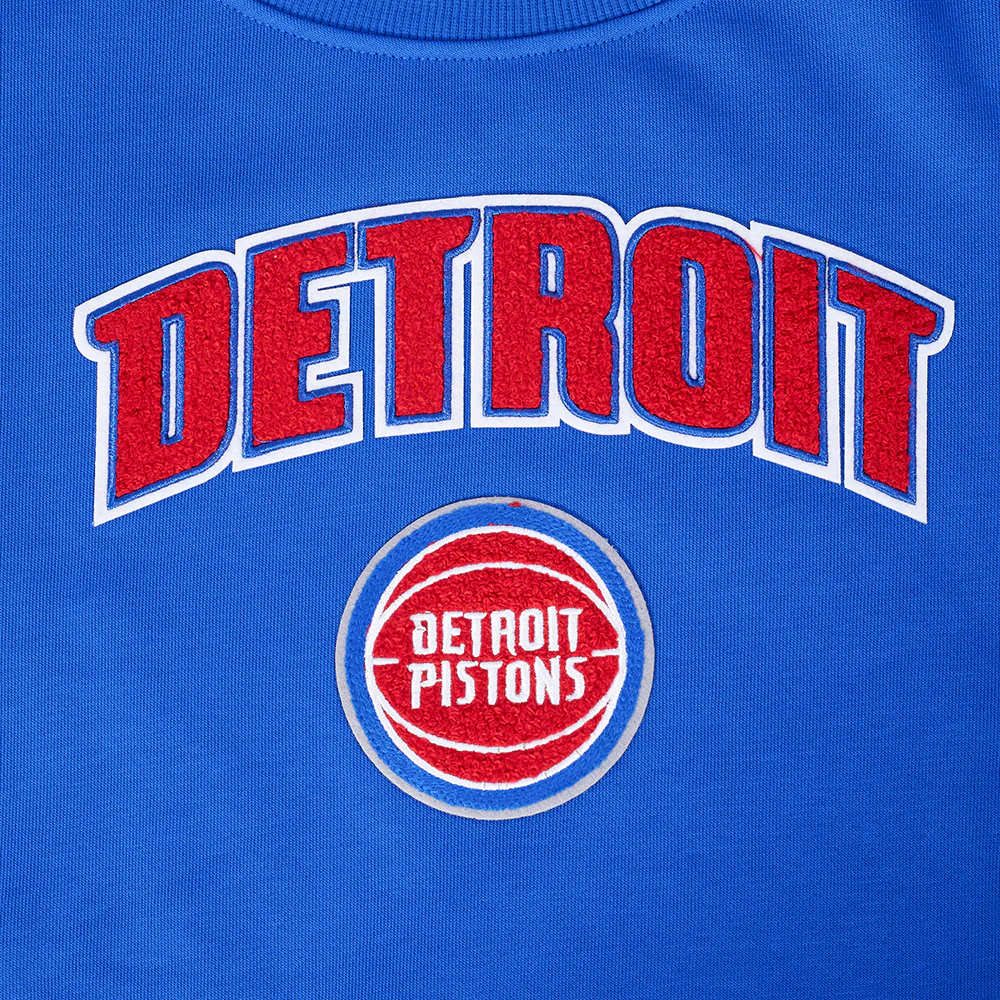 NBA DETROIT PISTONS CLASSIC WOMEN'S CREWNECK (ROYAL BLUE) - Image 5