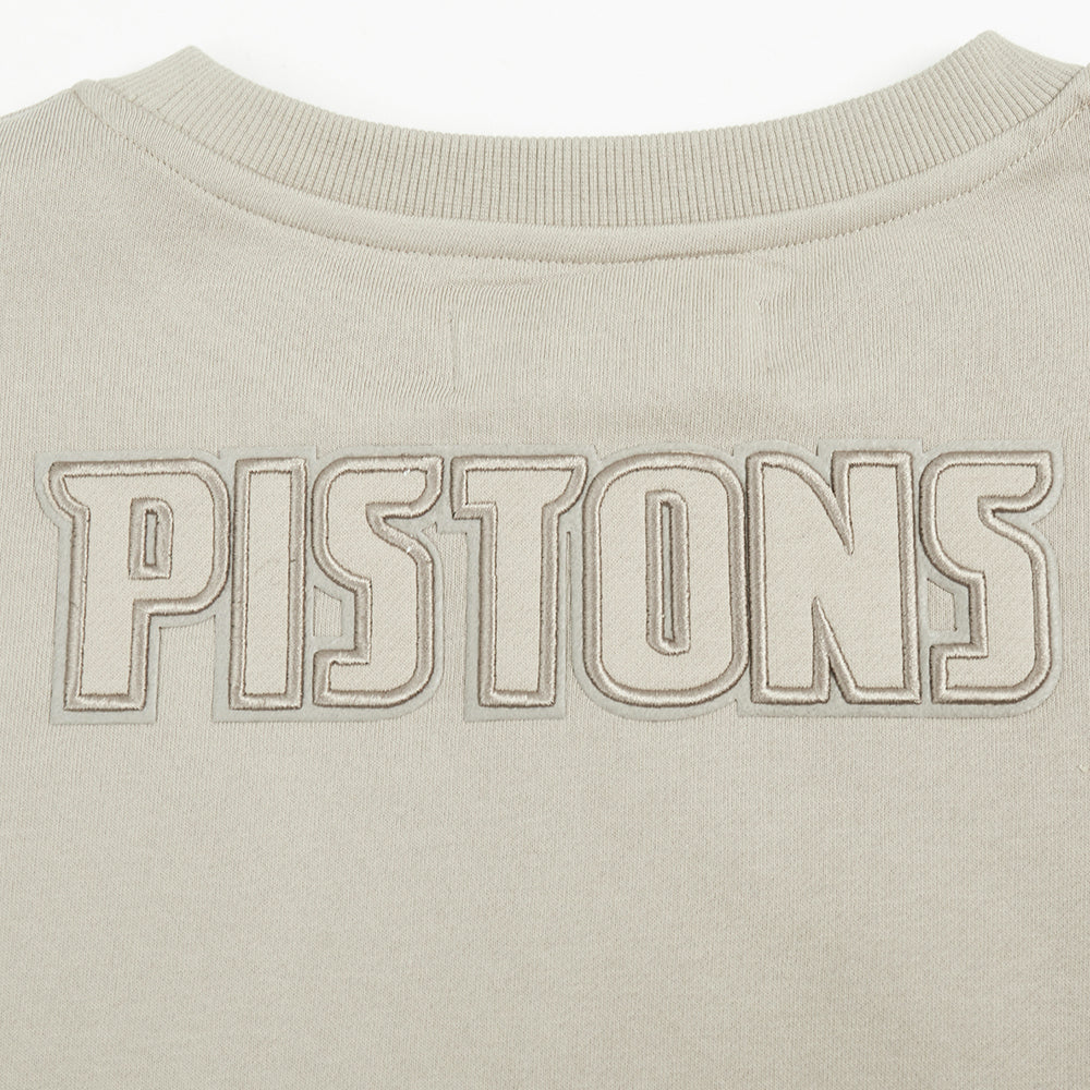 NBA DETROIT PISTONS NEUTRAL WOMEN'S CREWNECK (TAUPE) - Image 9