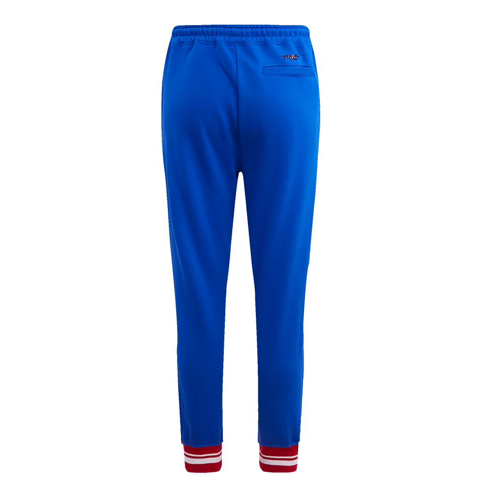 NBA DETROIT PISTONS RETRO CLASSIC WOMEN'S RIB SWEATPANT (ROYAL BLUE/RED) - Image 4