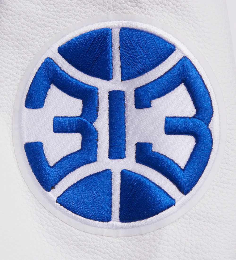 NBA DETROIT PISTONS RETRO CLASSIC WOMEN'S RIB WOOL VARSITY JACKET (ROYAL BLUE/RED) - Image 10
