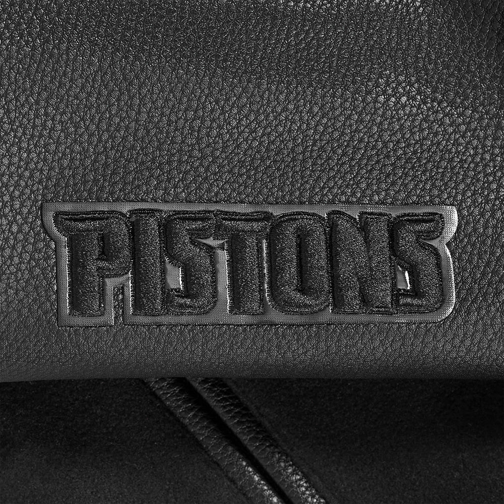 NBA DETROIT PISTONS TRIPLE BLACK WOMEN'S WOOL VARSITY JACKET (TRIPLE BLACK) - Image 7