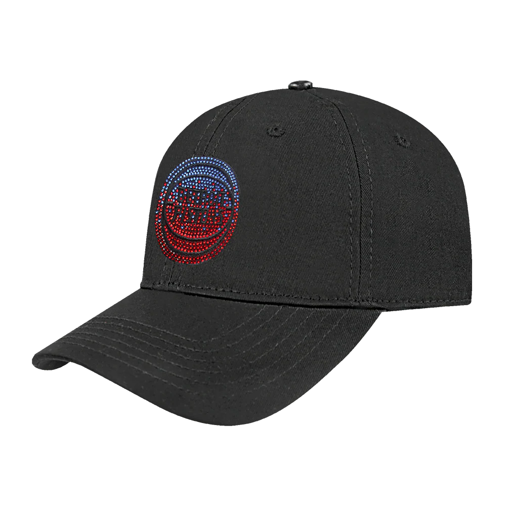 NBA DETROIT PISTONS JEWELS WOMEN'S DAD HAT (BLACK) - Image 2