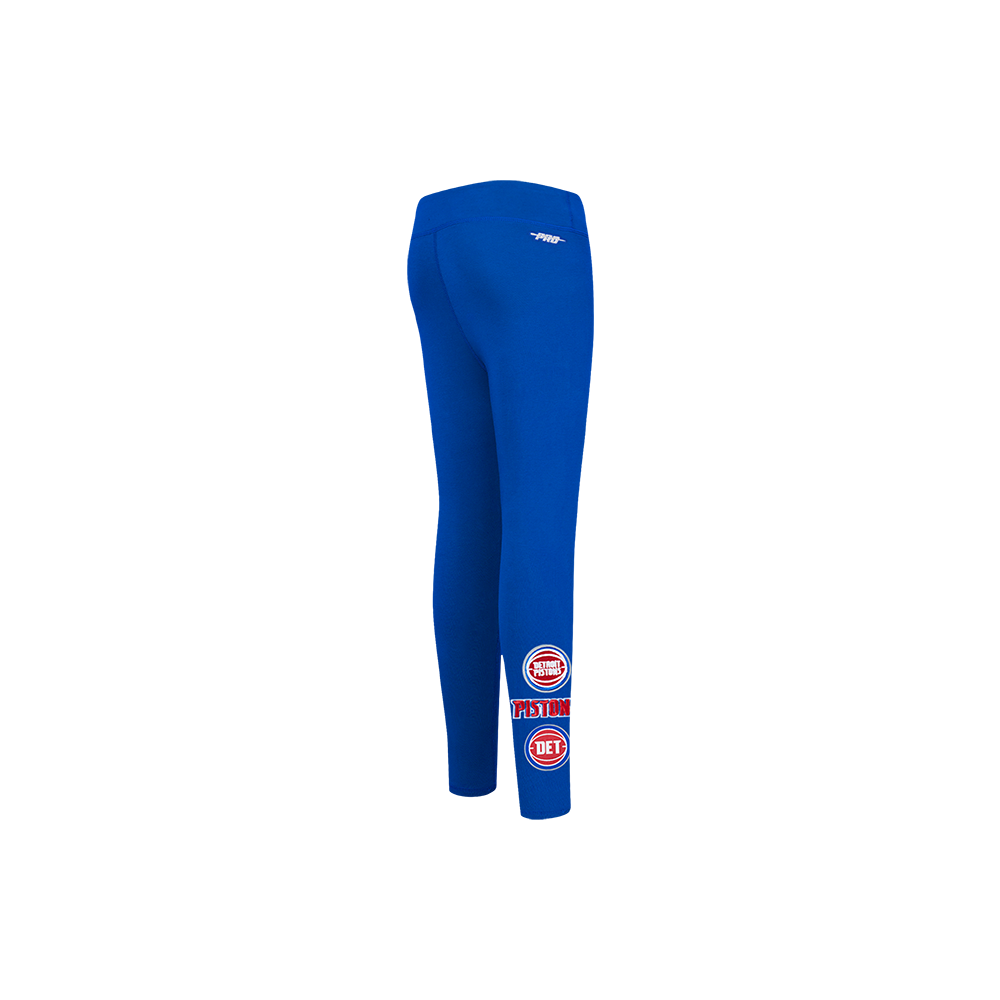 NBA DETROIT PISTONS RETRO CLASSIC LITTLE GIRLS LEGGING (ROYAL BLUE) - Image 3