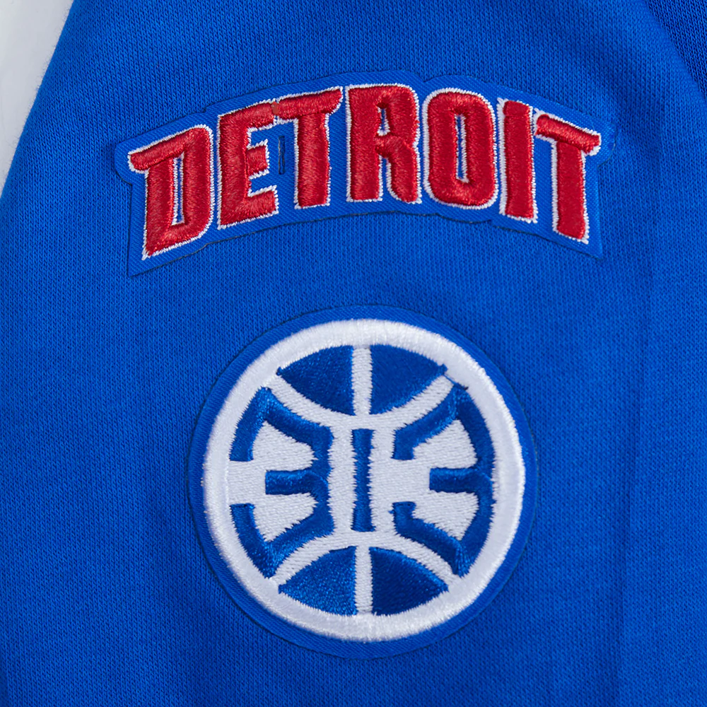 NBA DETROIT PISTONS CLASSIC TODDLER GIRLS FLEECE FULL ZIP HOODIE  (ROYAL BLUE) - Image 5